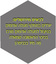 הגעה מירושלים, למגיעים מירושלים